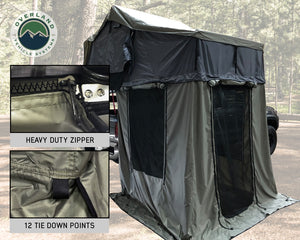 Overland Vehicle Systems Nomadic 4 Annex Green Base With Black Floor & Travel Cover