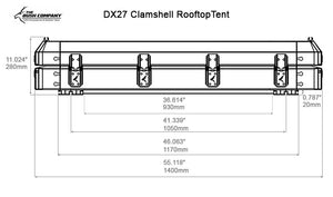 The Bush Company DX27™ Clamshell Rooftop Tent