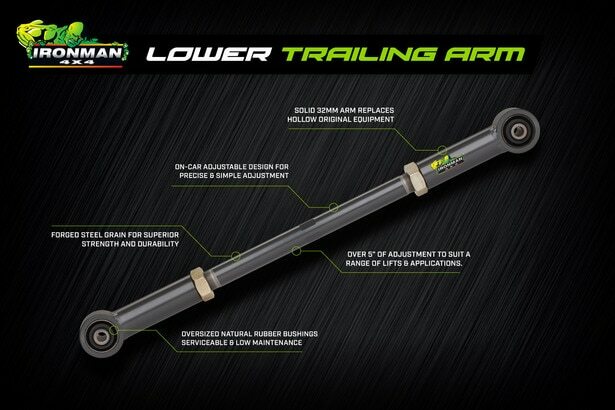 Rear Adjustable Lower Trailing Arm Suited For Toyota 80 Series Land Cruiser/Lexus LX450