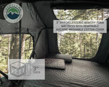 Load image into Gallery viewer, Overland Vehicle Systems Nomadic 4 Extended Roof Top Tent - Dark Gray Base With Green Rain Fly &amp; Black Cover Universal