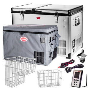 SnoMaster Classic Series (CL56D) Stainless Steel AC/DC Fridge/Freezer